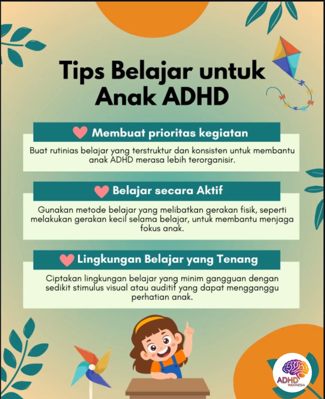 Strategi Belajar yang Cocok untuk Anak ADHD di Kabupaten Indragiri Hulu